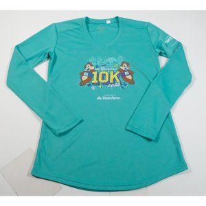 Run Disney Walt Disney World 10K 2023 Long Sleeve Athletic Shirt Sz XS Chip Dale